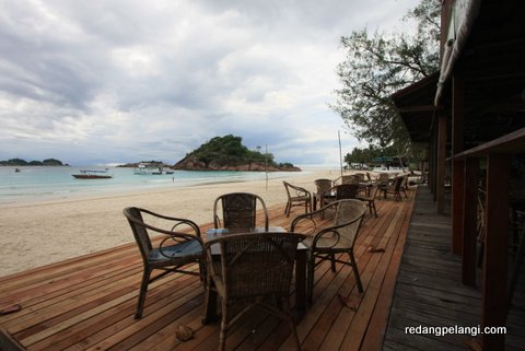 Redang Pelangi Resort Bar area with newly added platform